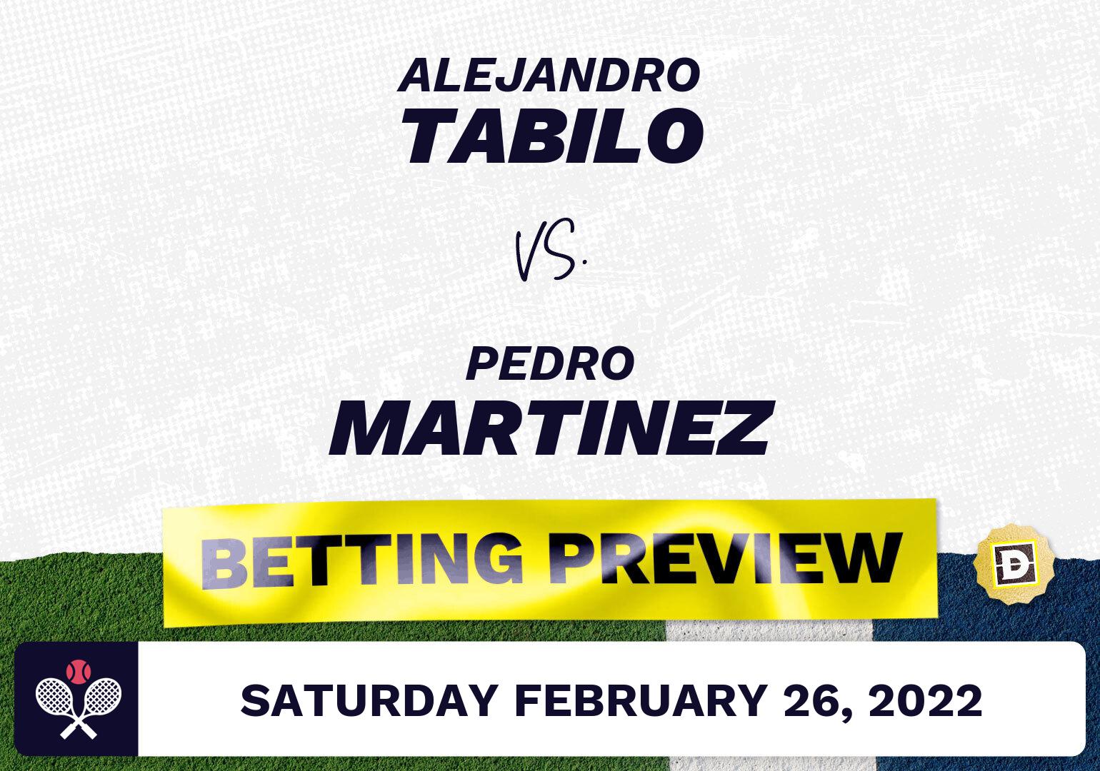 Alejandro Tabilo vs. Pedro Martinez Predictions - Feb 26, 2022