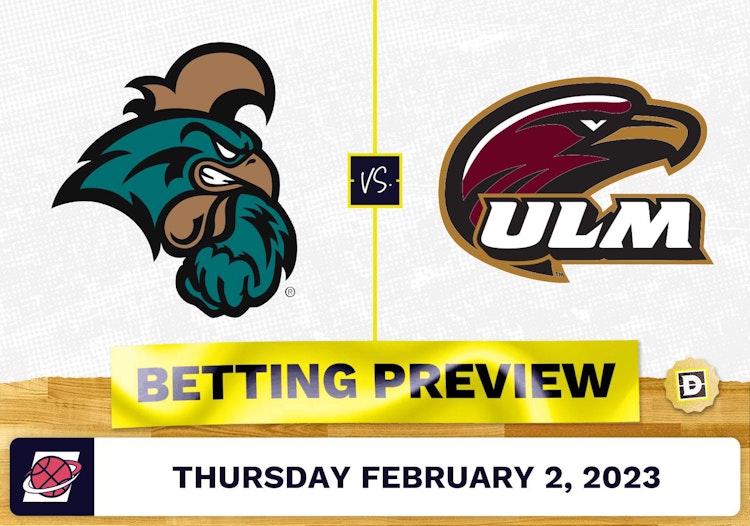 Coastal Carolina vs. Louisiana-Monroe CBB Prediction and Odds - Feb 2, 2023