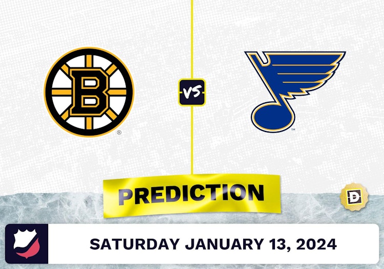 Boston Bruins vs. St. Louis Blues Prediction, Odds, NHL Picks [1/13/2024]
