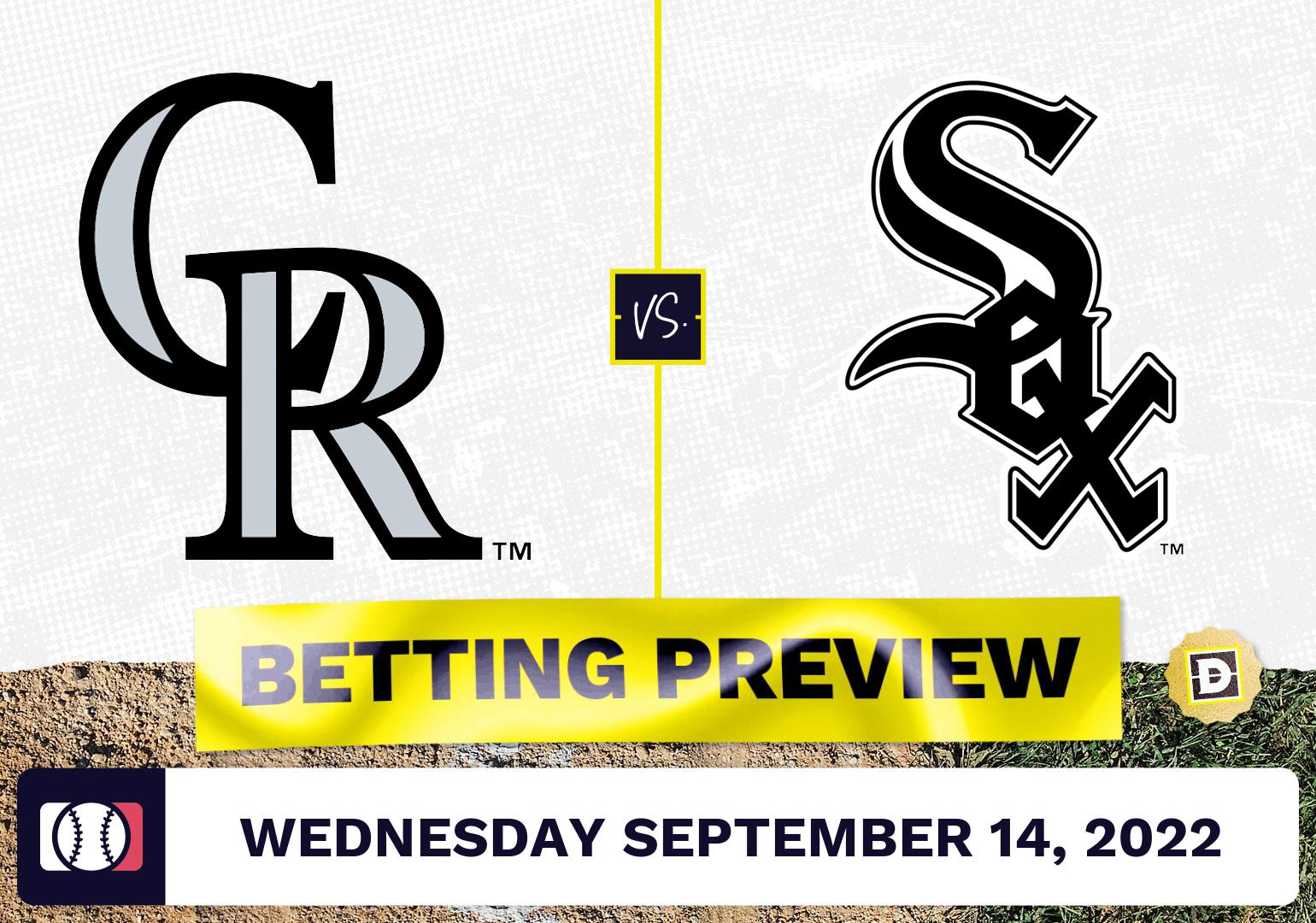 Rockies vs. White Sox Prediction and Odds - Sep 14, 2022