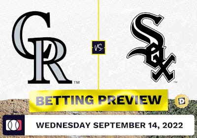 Rockies vs. White Sox Prediction and Odds - Sep 14, 2022