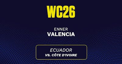 Will Enner Valencia score a goal in today's World Cup game? Valencia's projected stats vs. Côte d'Ivoire
