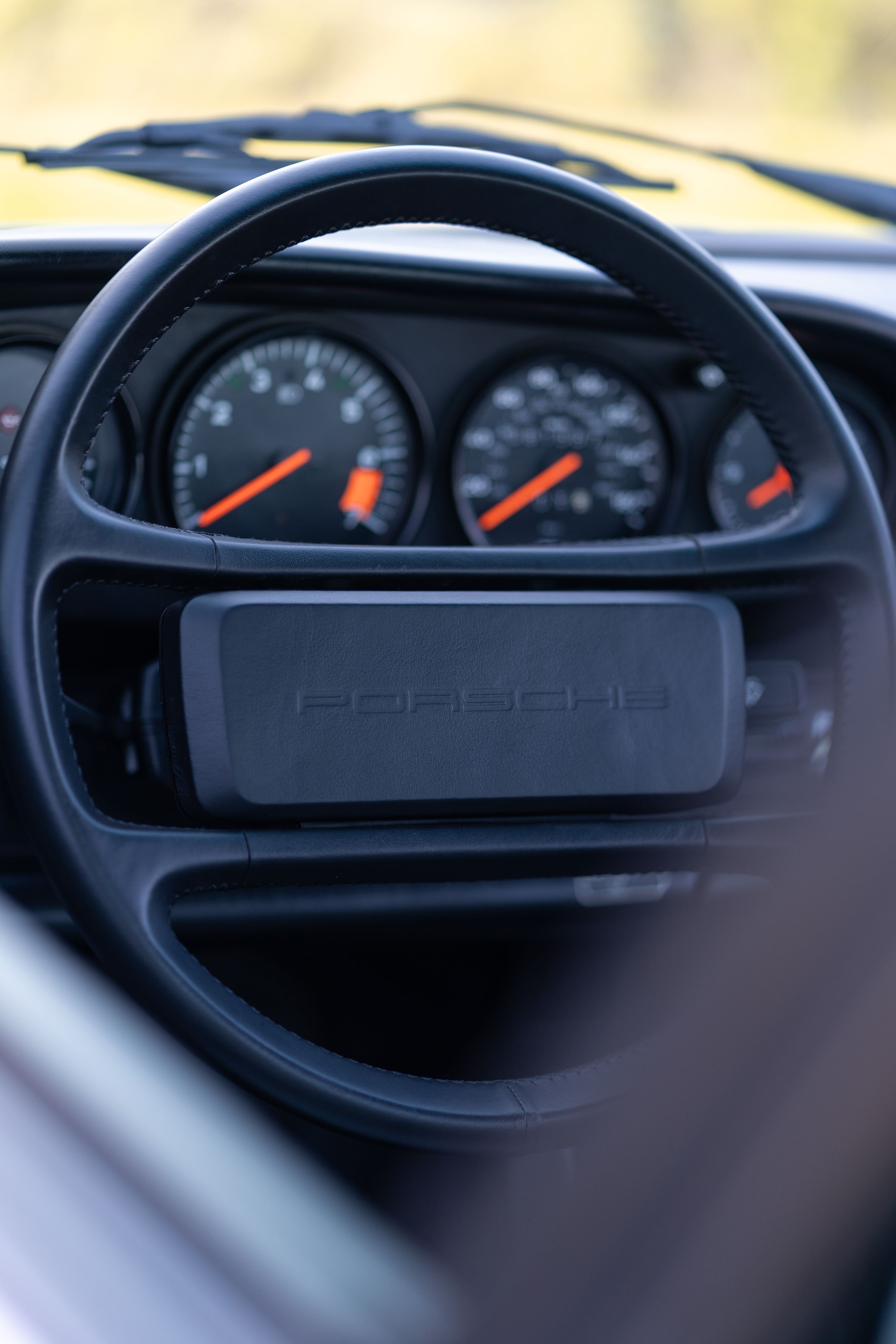 1987 Porsche 911 Carrera G50 Coupe steering wheel in Silver Metallic in Dripping Springs, TX.