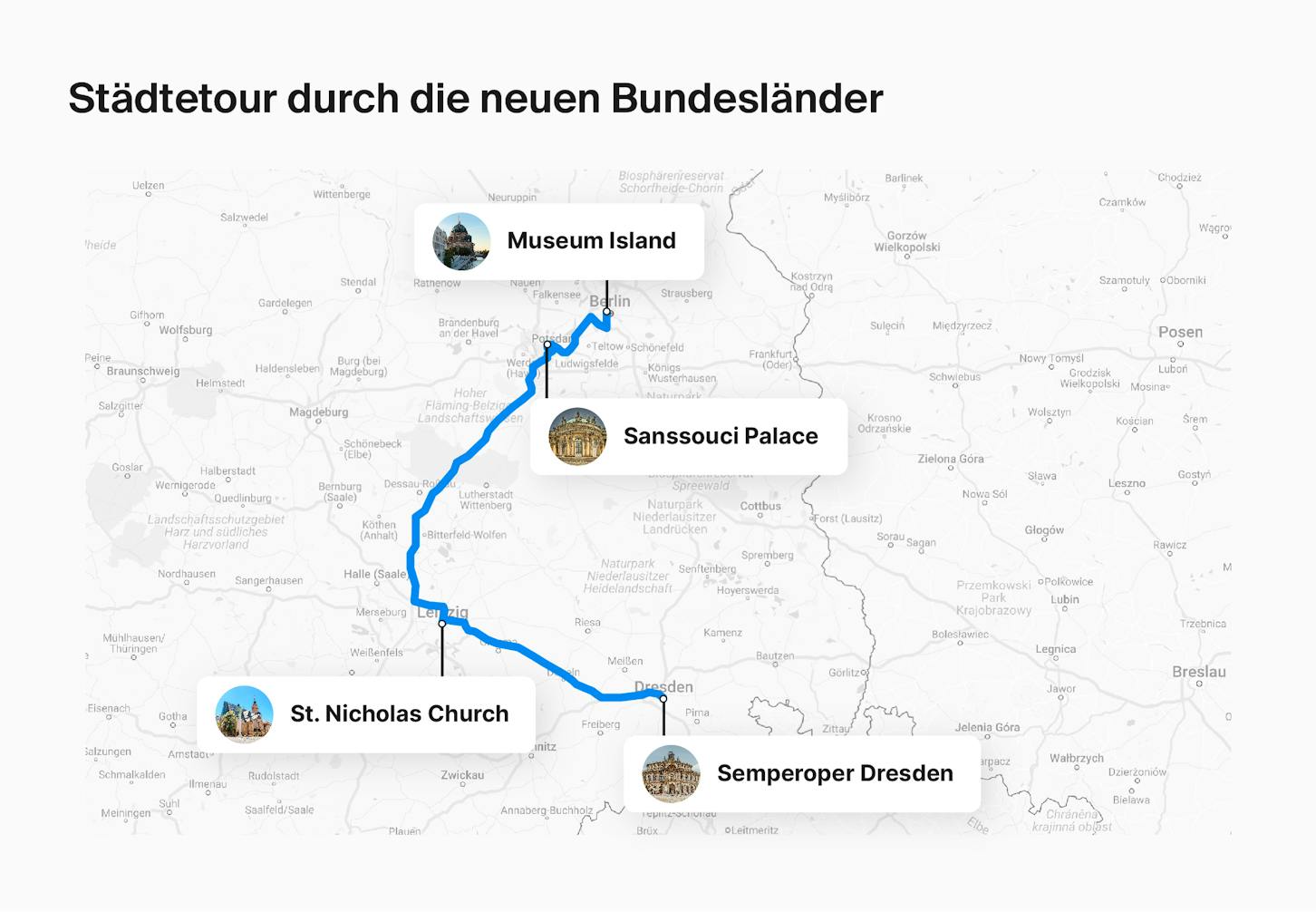 Roadtrip Ostdeutschland – Route: Städtetour durch die neuen Bundesländer