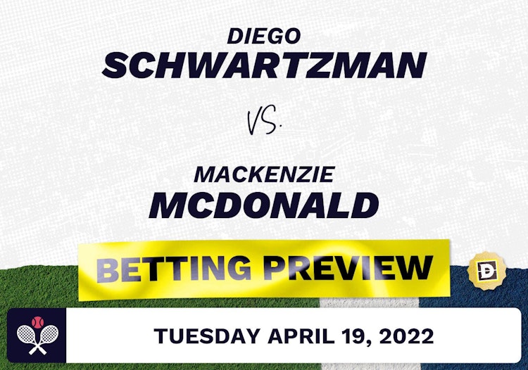 Diego Schwartzman vs. Mackenzie McDonald Predictions - Apr 19, 2022
