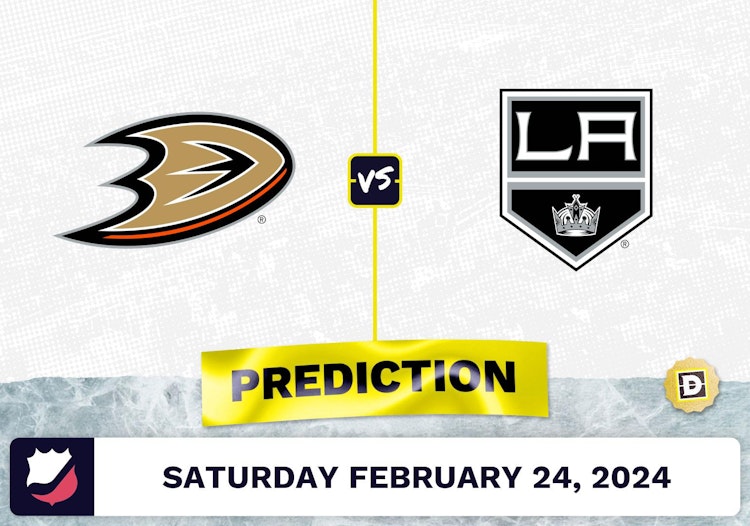 Anaheim Ducks vs. Los Angeles Kings Prediction, Odds, NHL Picks [2/24/2024]