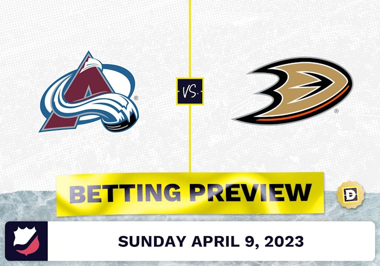 Avalanche vs. Ducks Prediction and Odds - Apr 9, 2023