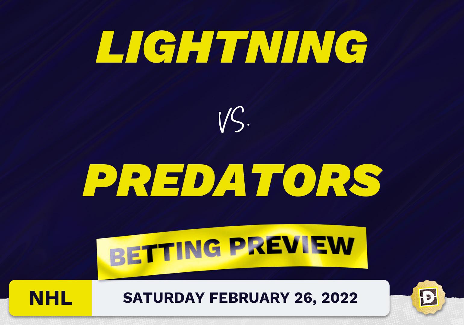 Lightning Vs. Predators Predictions And Odds - Feb 26, 2022