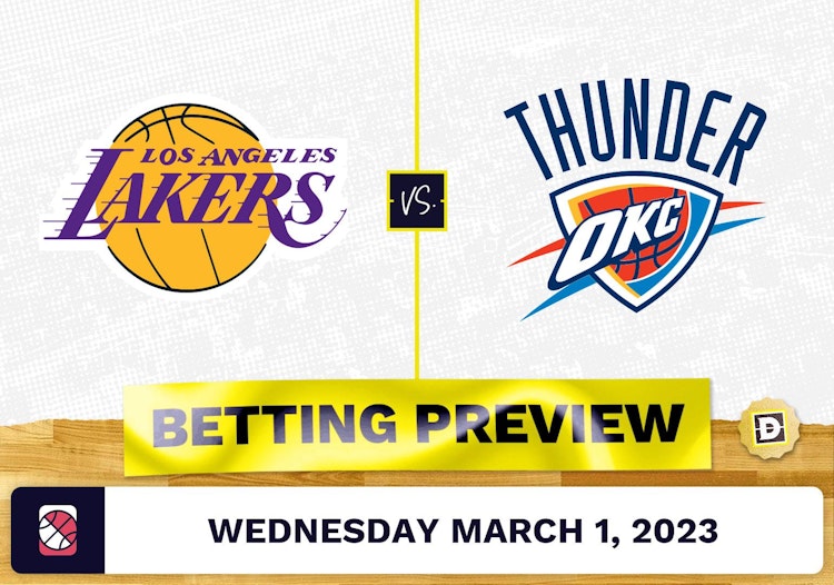 Lakers vs. Thunder Prediction and Odds - Mar 1, 2023