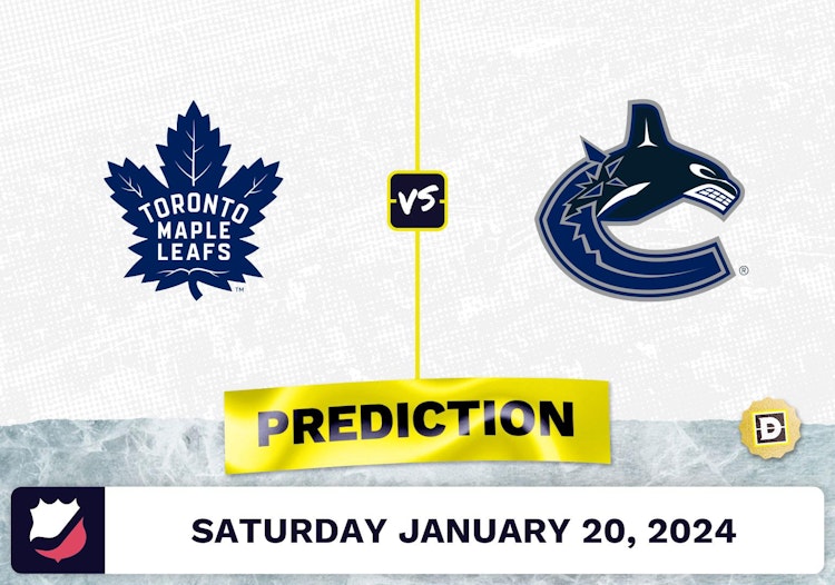 Toronto Maple Leafs vs. Vancouver Canucks Prediction, Odds, NHL Picks [1/20/2024]