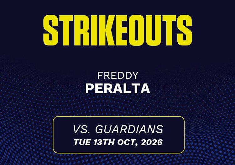 Freddy Peralta projected stats for Tuesday, October 13, 2026.