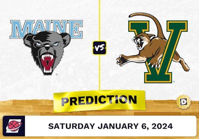Maine vs. Vermont Prediction, Odds, College Basketball Picks  [1/6/2024]