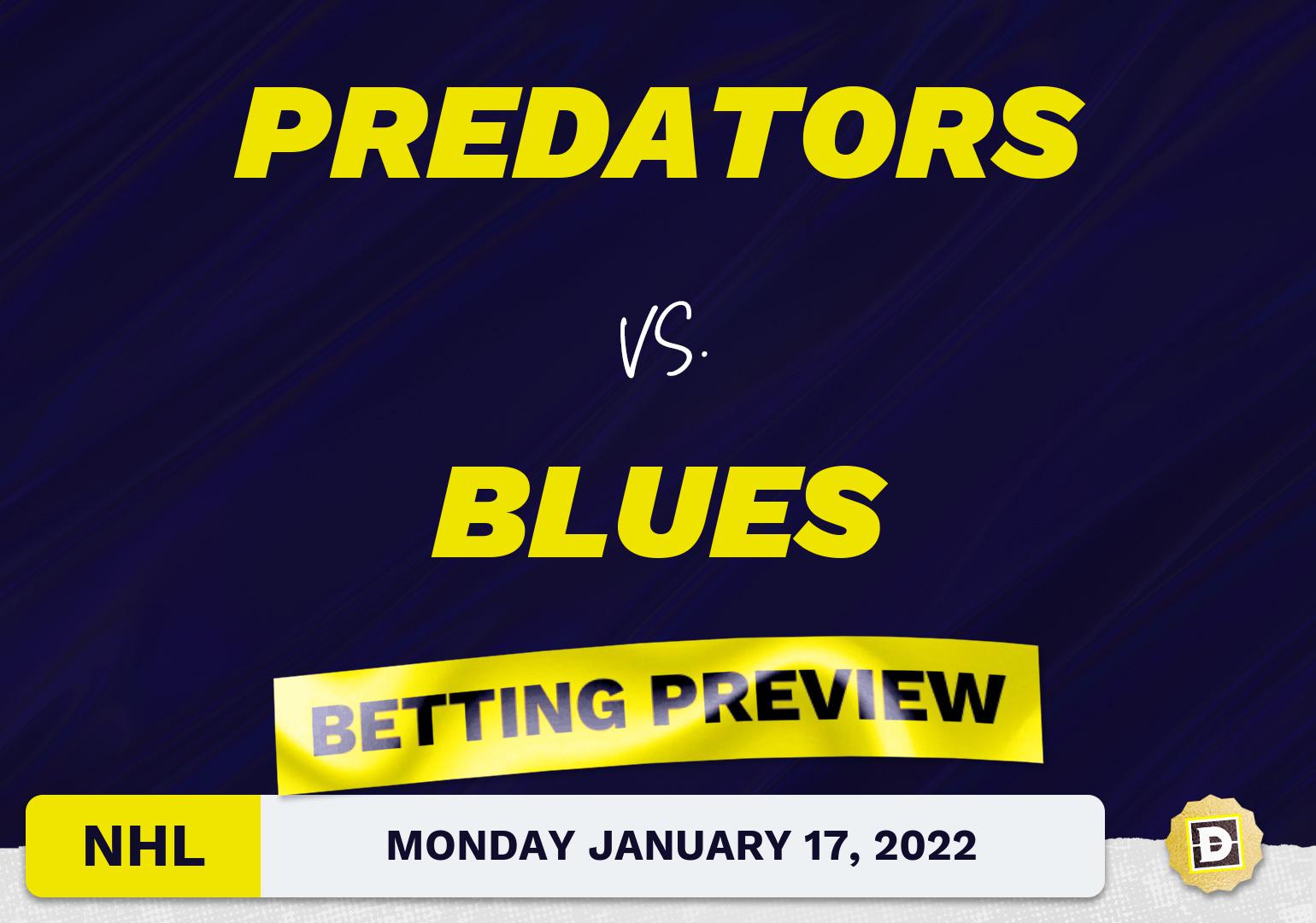 Predators vs. Blues Predictions and Odds - Jan 17, 2022