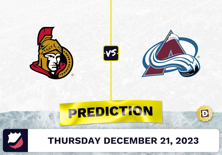 Ottawa Senators vs. Colorado Avalanche Prediction, Odds, NHL Picks  [12/21/2023]