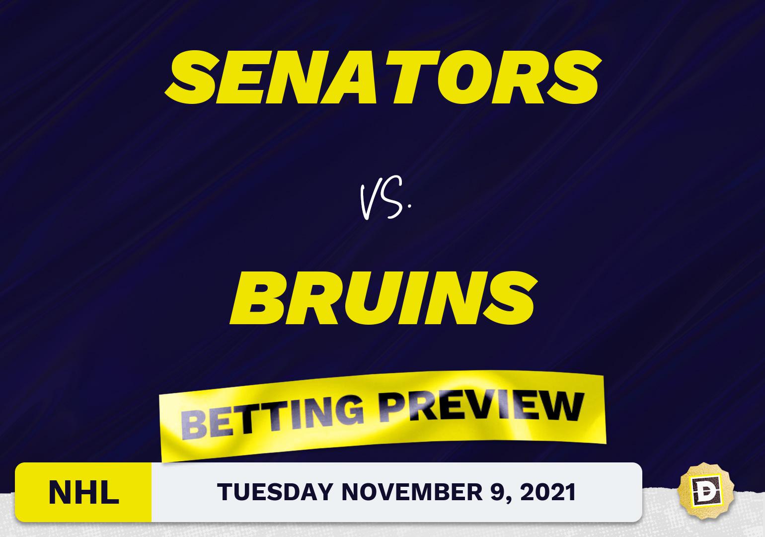 Senators vs. Bruins Predictions and Odds - Nov 9, 2021