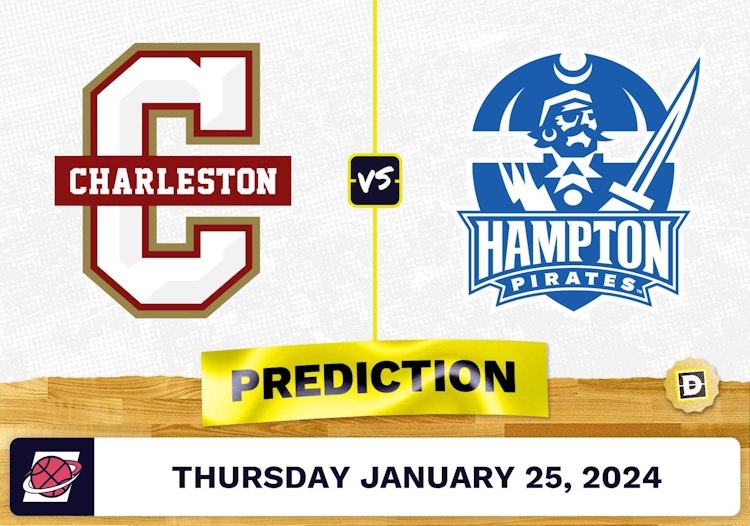 Charleston vs. Hampton Prediction, Odds, College Basketball Picks [1/25/2024]