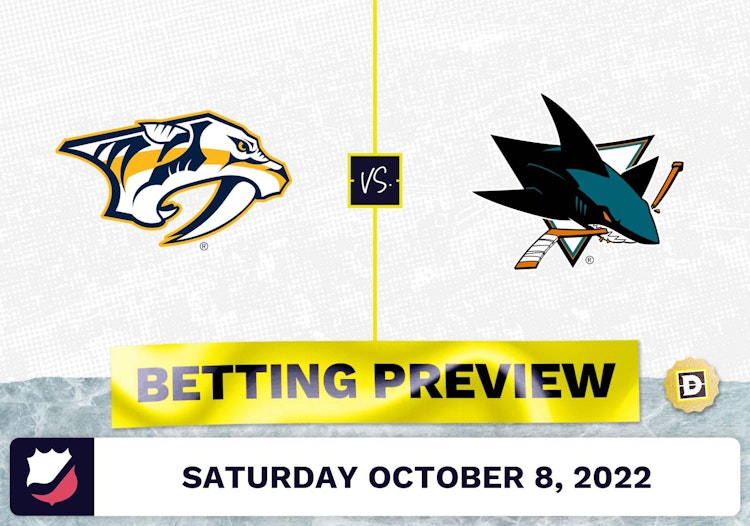 Predators vs. Sharks Prediction and Odds - Oct 8, 2022