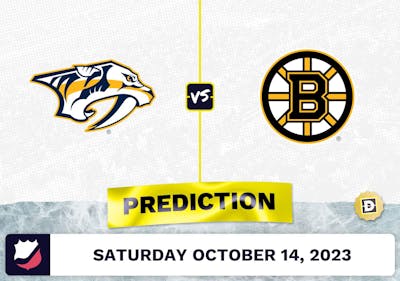 Predators vs. Bruins Prediction and Odds - October 14, 2023