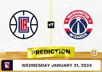 Los Angeles Clippers vs. Washington Wizards Prediction, Odds, NBA Picks [1/31/2024]