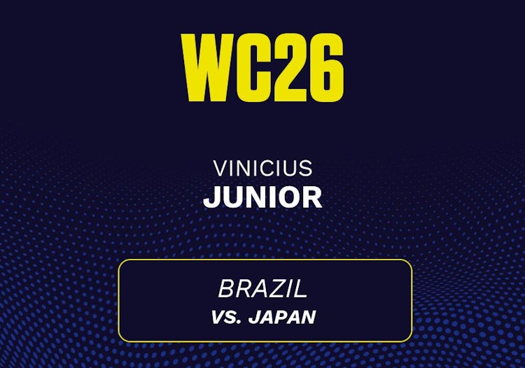 Vinicius Junior projected stats for Tuesday, June 30, 2026.