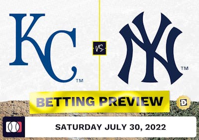 Royals vs. Yankees Prediction and Odds - Jul 30, 2022