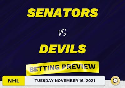 Senators vs. Devils Predictions and Odds - Nov 16, 2021