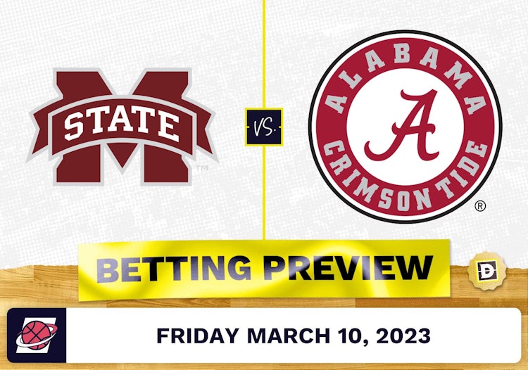 Mississippi State vs. Alabama CBB Prediction and Odds - Mar 10, 2023