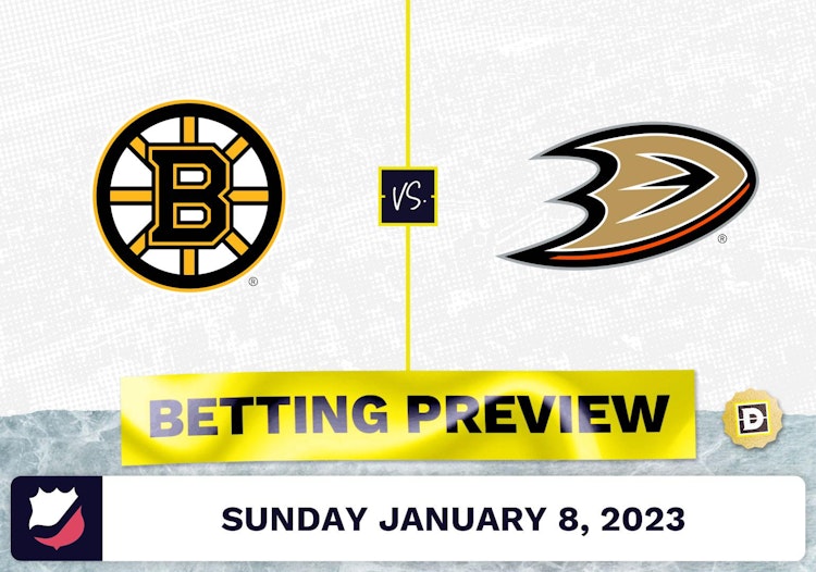 Bruins vs. Ducks Prediction and Odds Jan 8, 2023