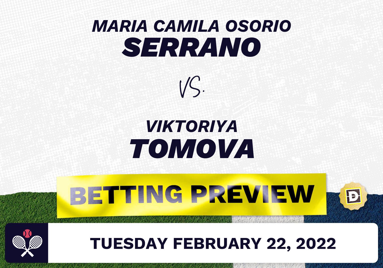 Maria Camila Osorio Serrano vs. Viktoriya Tomova Predictions - Feb 22, 2022