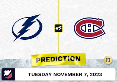 Lightning vs. Canadiens Prediction and Odds - November 7, 2023
