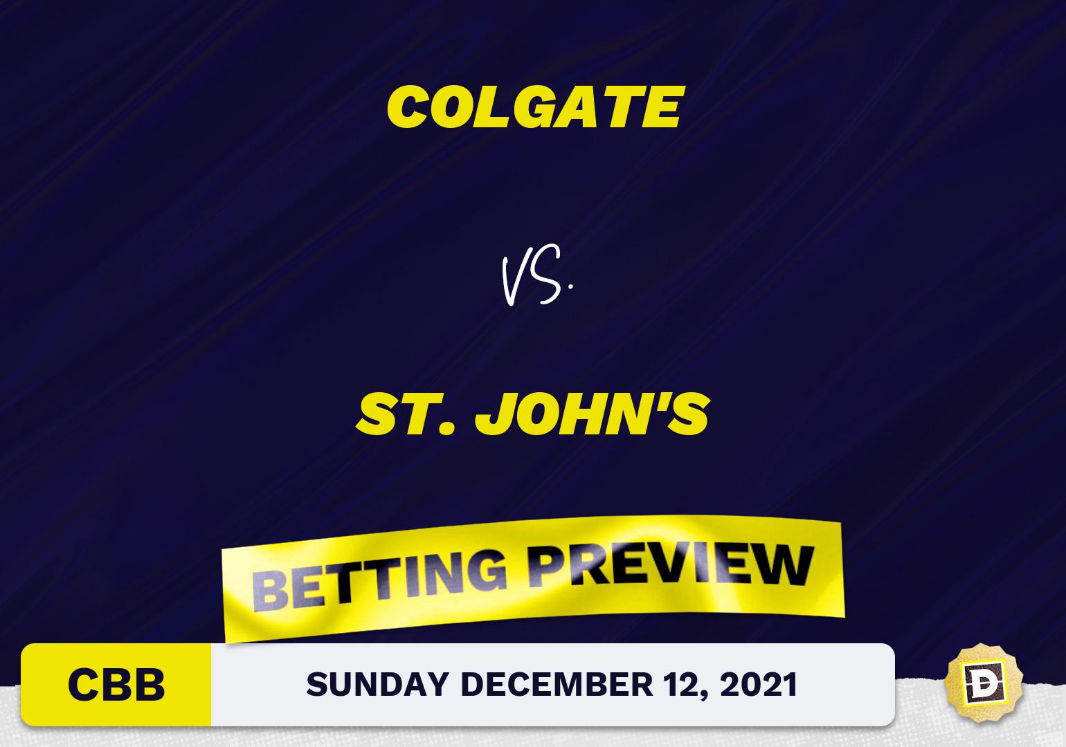 Colgate vs. St. John's CBB Predictions and Odds - Dec 12, 2021