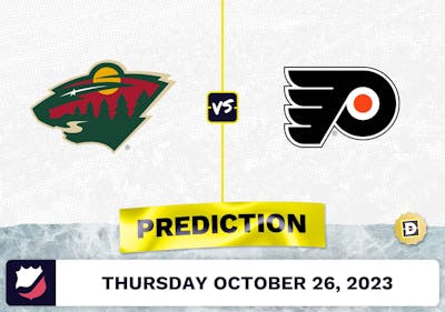 Wild vs. Flyers Prediction and Odds - October 26, 2023