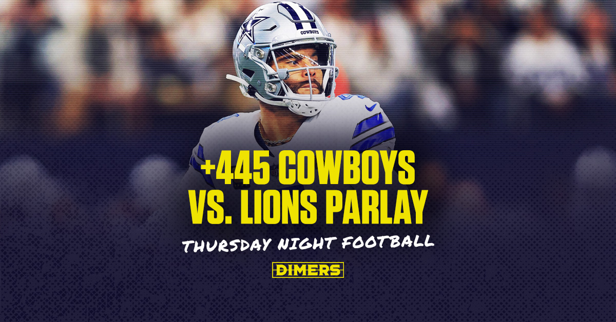 Parlay these Cowboys vs. Lions player props at +445 odds for Thursday Night Football betting