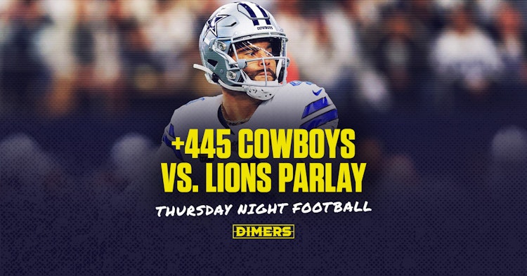 NFL parlay picks for Thursday Night Football betting between Cowboys and Lions