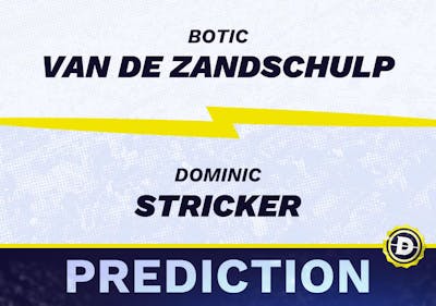 Botic Van de Zandschulp vs. Dominic Stricker Prediction, Odds, Picks for ATP Swiss Open 2024