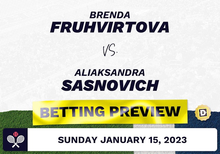 Brenda Fruhvirtova vs. Aliaksandra Sasnovich Predictions - Jan 15, 2023