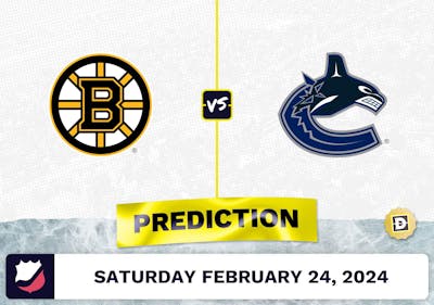 Boston Bruins vs. Vancouver Canucks Prediction, Odds, NHL Picks [2/24/2024]