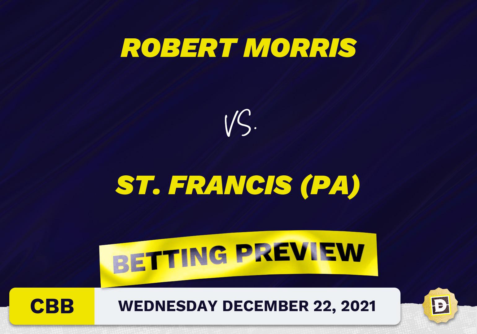 Robert Morris vs. St. Francis (PA) CBB Predictions and Odds - Dec 22, 2021