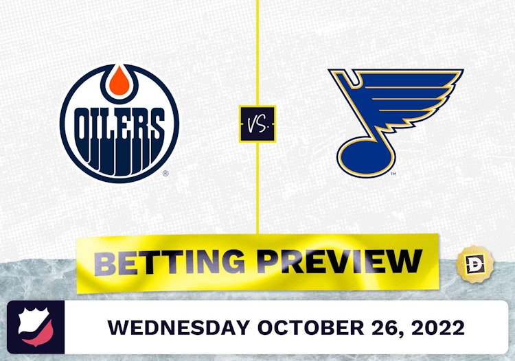 Oilers vs. Blues Prediction and Odds - Oct 26, 2022