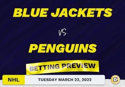 Blue Jackets vs. Penguins Predictions and Odds - Mar 22, 2022