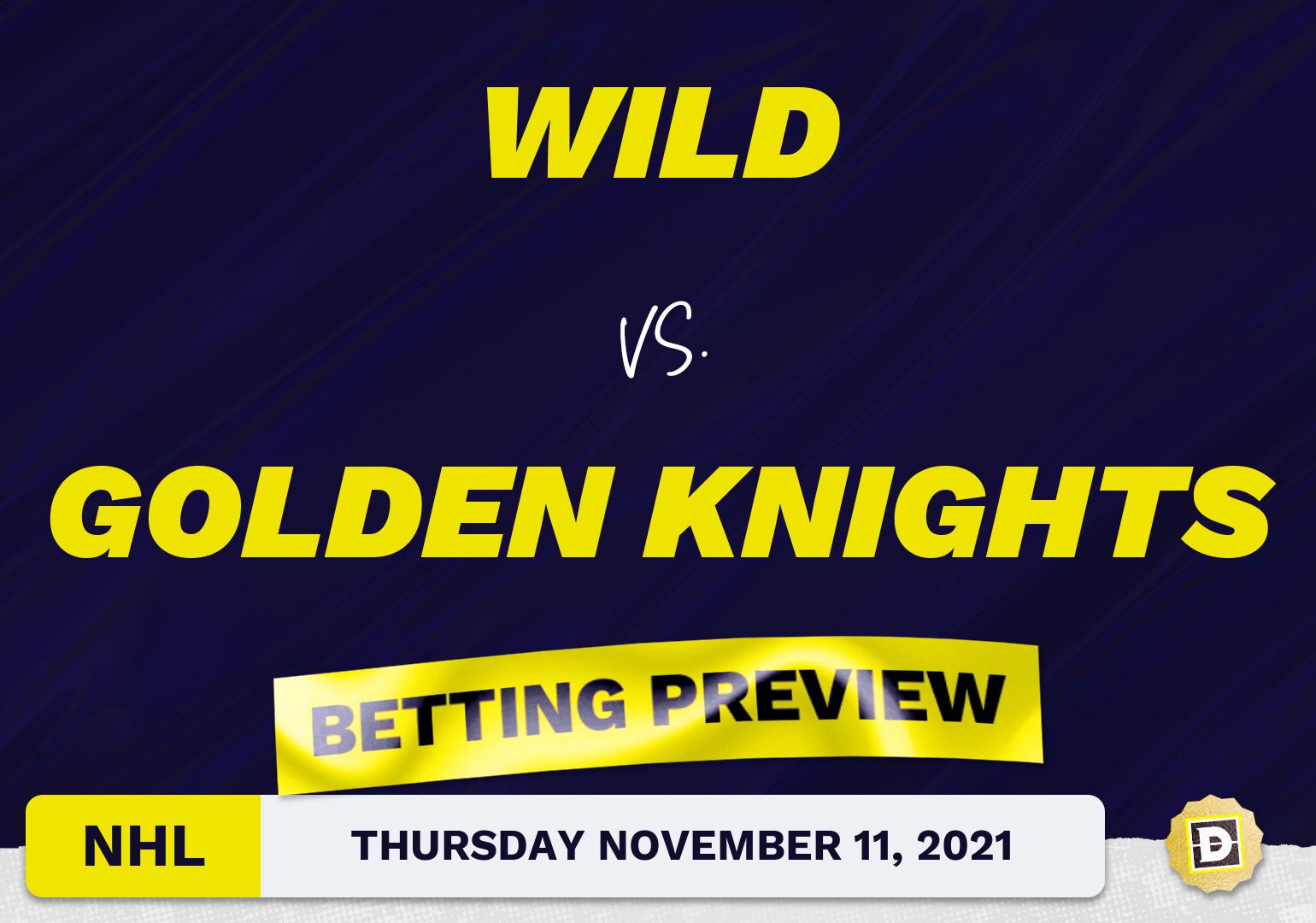 Wild vs. Golden Knights Predictions and Odds - Nov 11, 2021