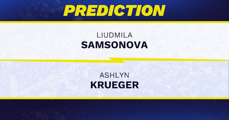 Liudmila Samsonova vs Ashlyn Krueger Tennis Prediction.