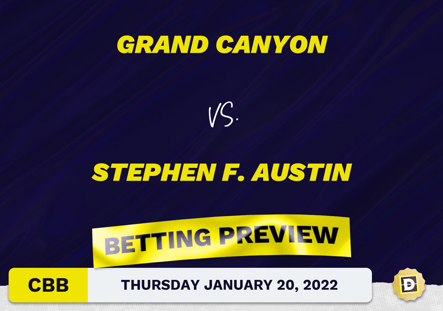 Grand Canyon vs. Stephen F. Austin CBB Predictions and Odds - Jan 20, 2022