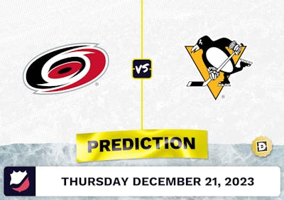 Carolina Hurricanes vs. Pittsburgh Penguins Prediction, Odds, NHL Picks  [12/21/2023]