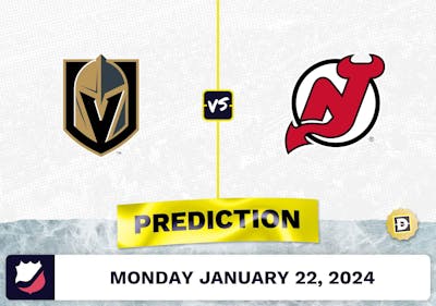 Vegas Golden Knights vs. New Jersey Devils Prediction, Odds, NHL Picks [1/22/2024]