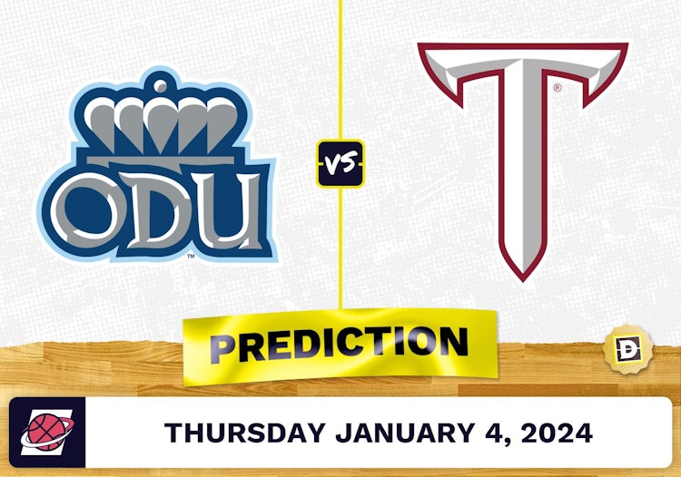 Old Dominion vs. Troy Prediction, Odds, College Basketball Picks  [1/4/2024]