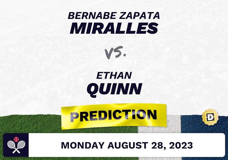 Bernabe Zapata Miralles vs. Ethan Quinn Prediction - US Open 2023