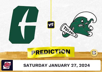 Charlotte vs. Tulane Prediction, Odds, College Basketball Picks [1/27/2024]