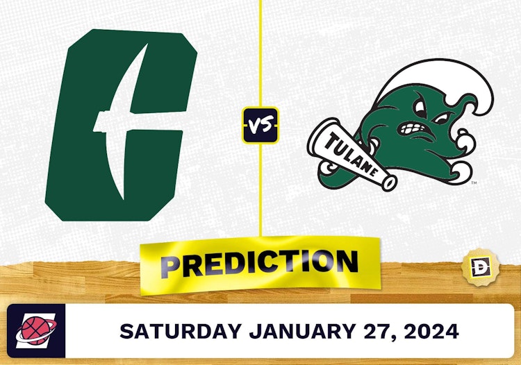 Charlotte vs. Tulane Prediction, Odds, College Basketball Picks [1/27/2024]