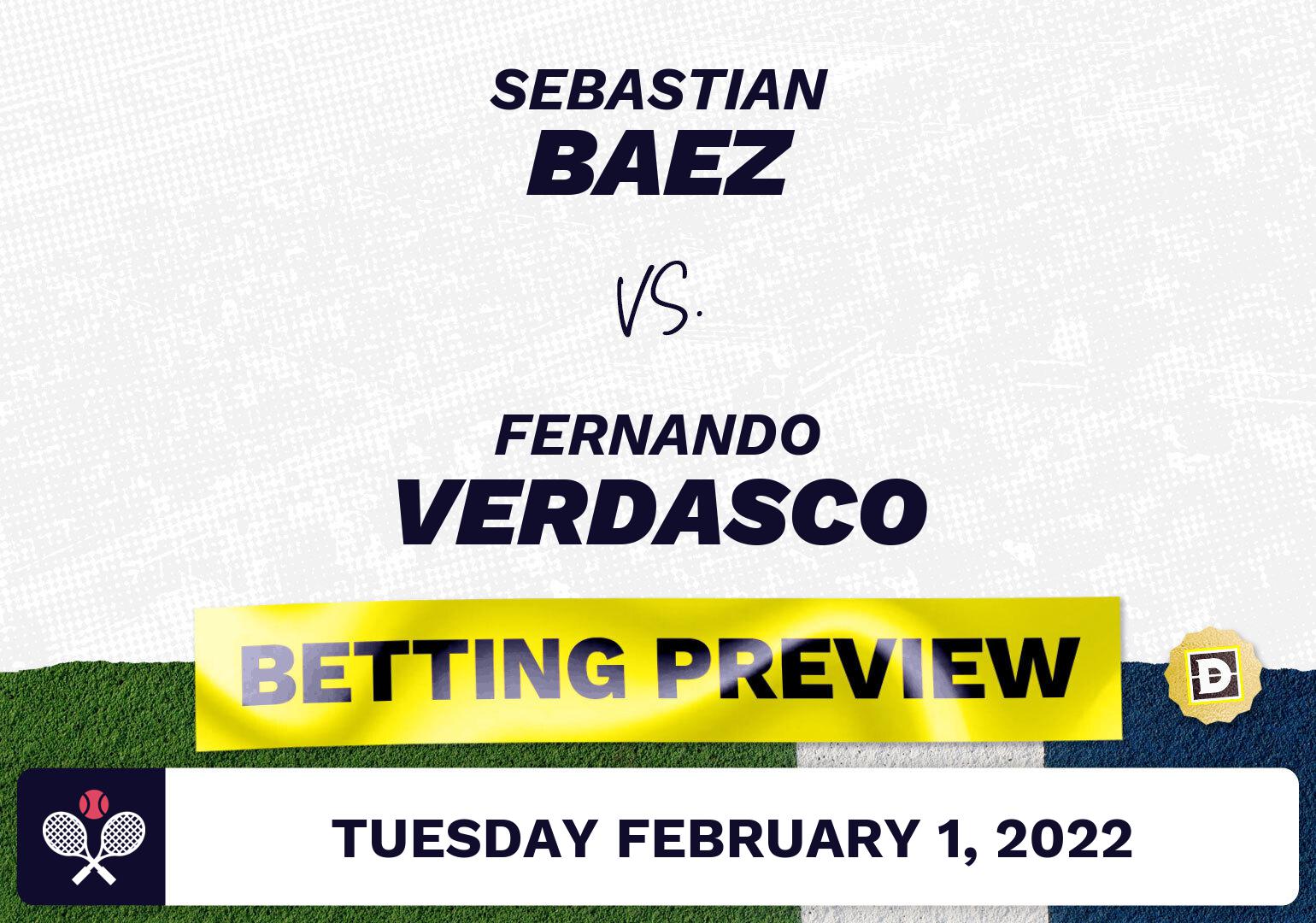 Sebastian Baez vs. Fernando Verdasco Predictions - Feb 1, 2022